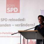 Kevin Kühnert auf dem Bonner Parteitag der SPD